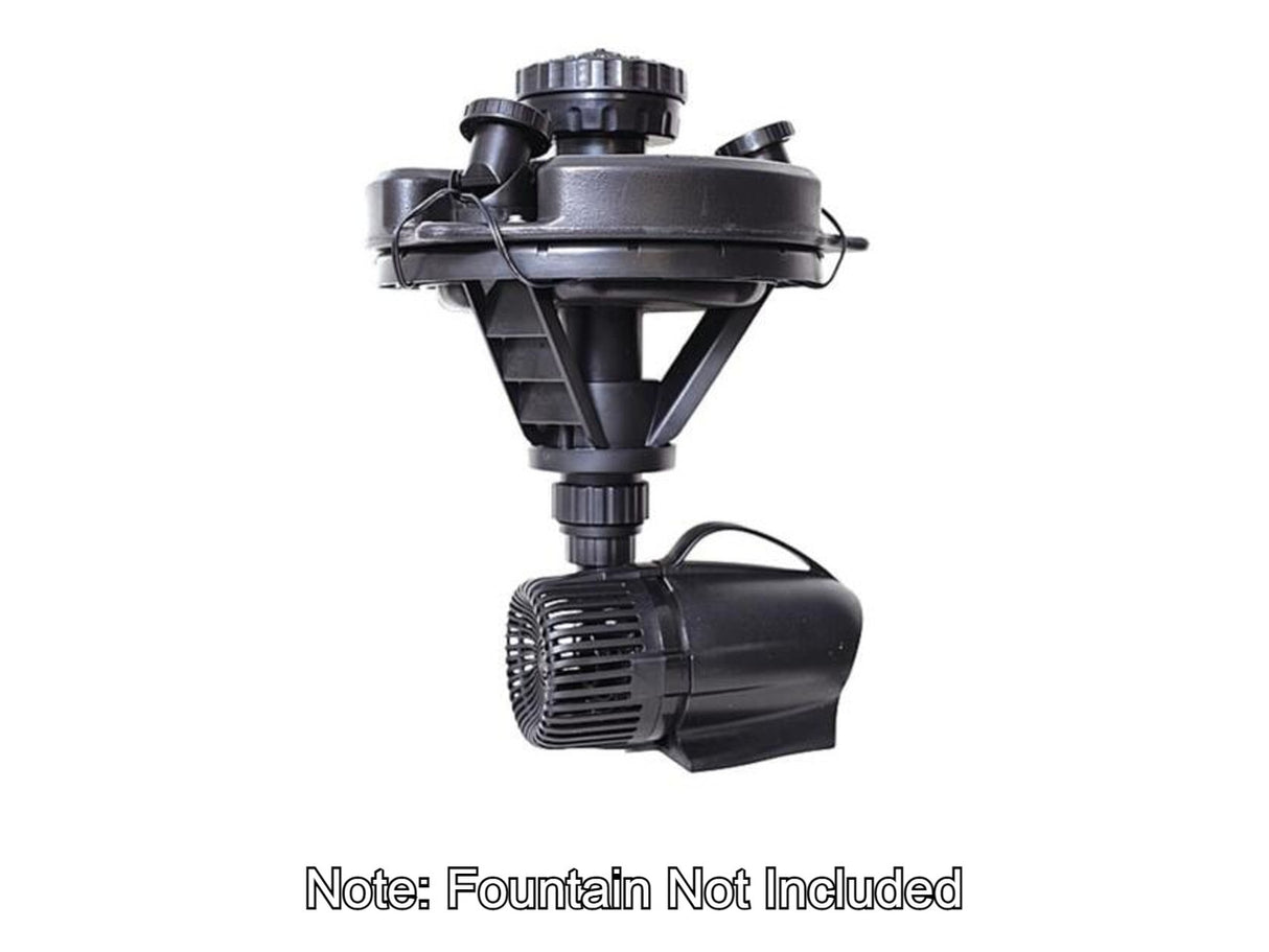 Oase/Pond Boss 3-LED White Spotlight Kit installed on a 1/4 HP Fountain
