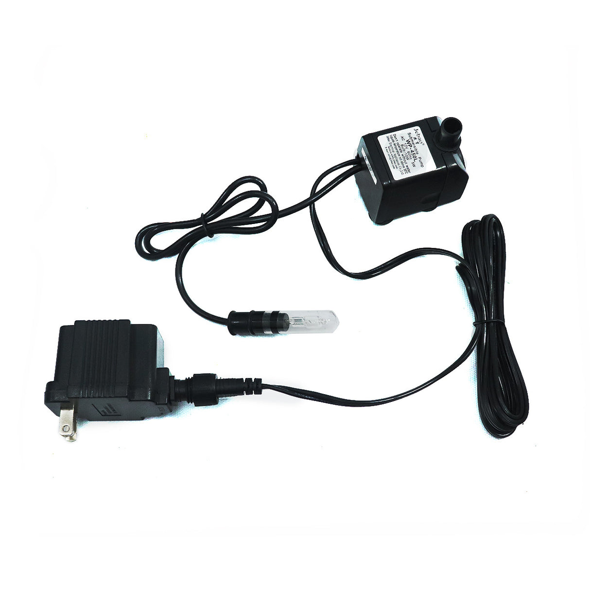 Pump with Halogen Light - Connections setup