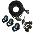 3 LED Lights, Cord, 3 Mounting Brackets, Photocell and Transformer