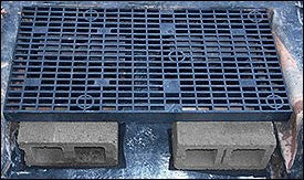 water feature components heavy duty rustproof grate