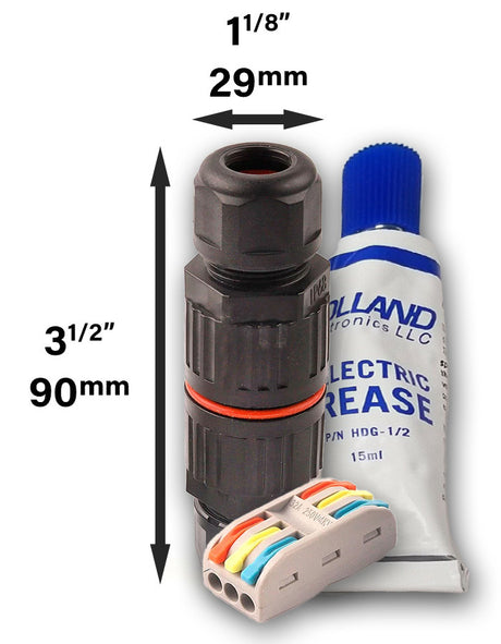 IP68 Electrical Waterproof Splice Connector with Dielectric Grease