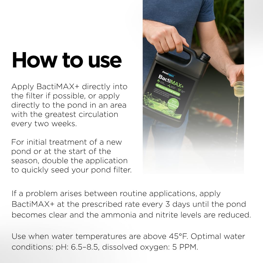 PondMAX - BactiMAX Pond Water Treatment | 64 Ounce