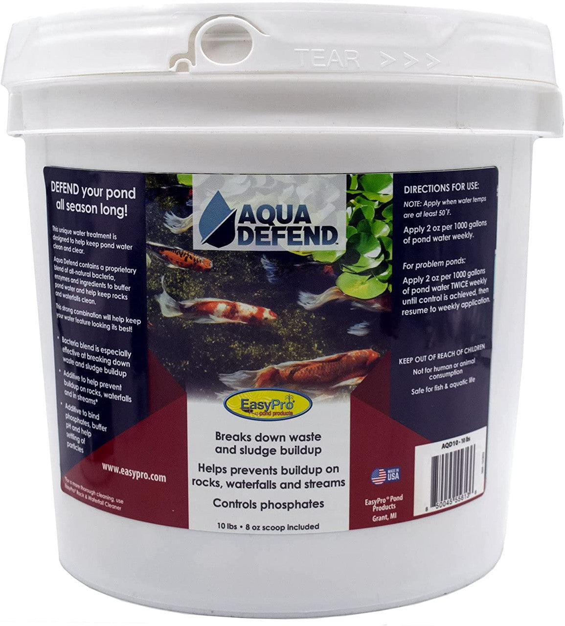 EasyPro Aqua Defend Natural Beneficial Bacteria Pond Treatment