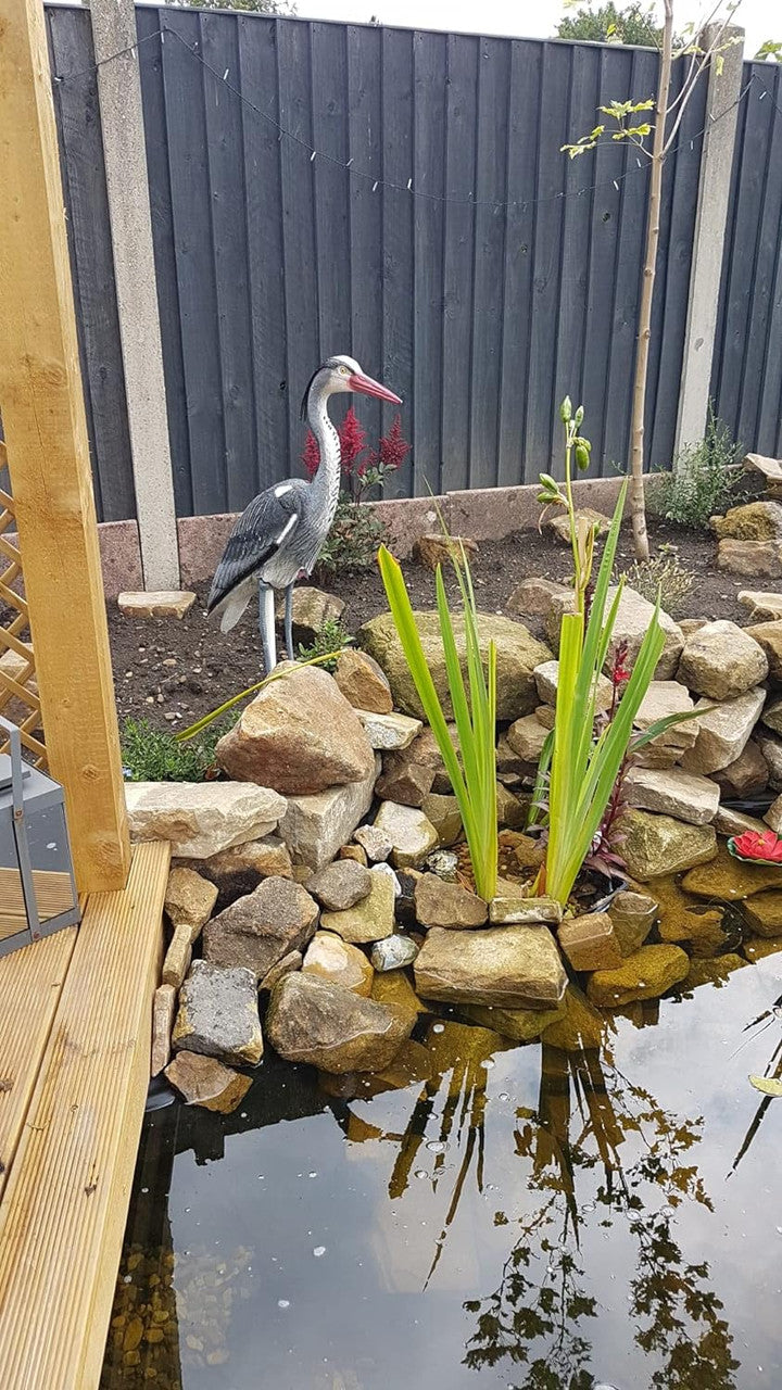 Blue Heron Decoy in use