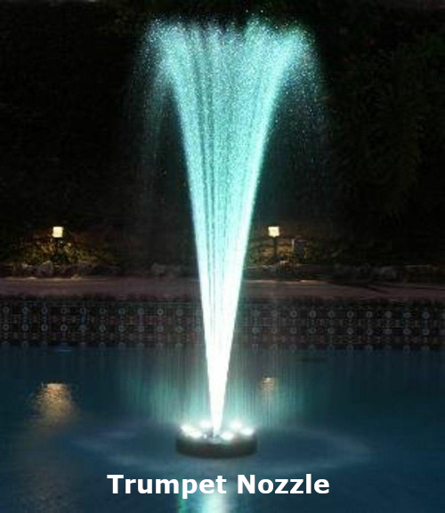 White Trumpet Fountain Spray