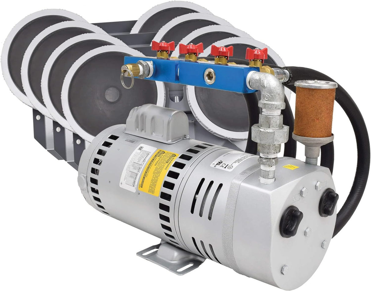 EasyPro PA75 Rotary Vane Pond Aeration System 3/4 HP - PA75A - No Tubing, 4 Diffusers