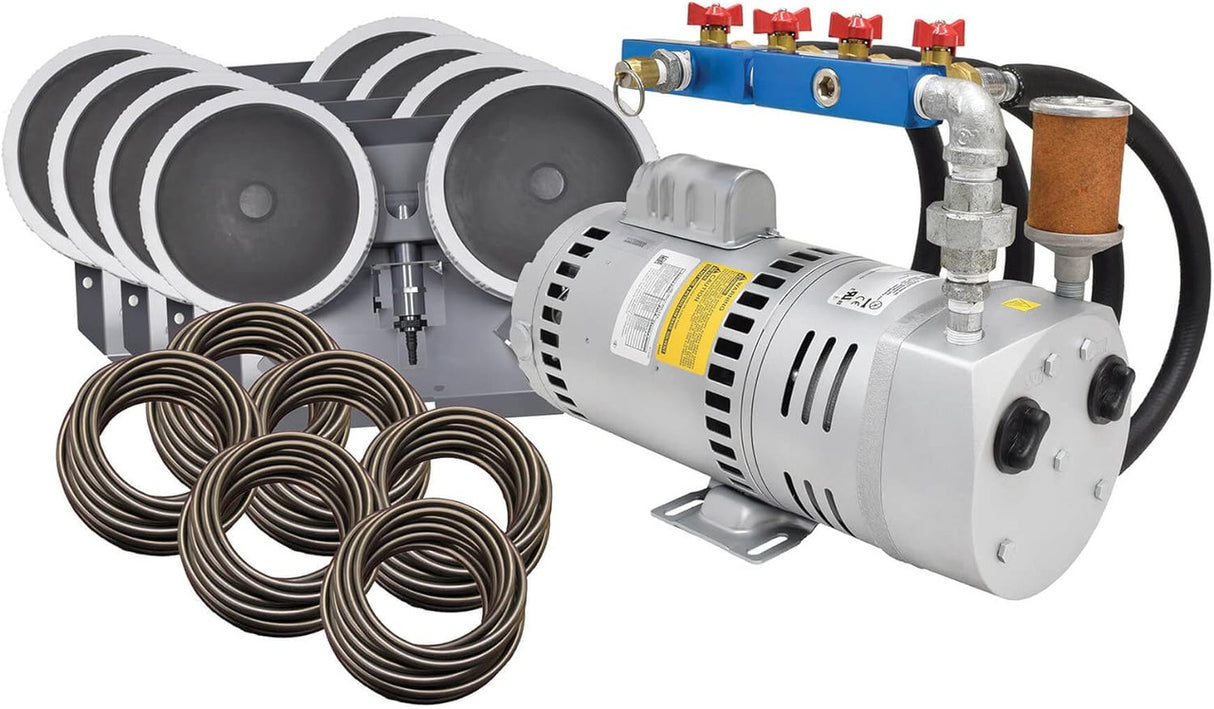 EasyPro PA75 Rotary Vane Pond Aeration System 3/4 HP - PA75W - 600' of Tubing, 4 Diffusers