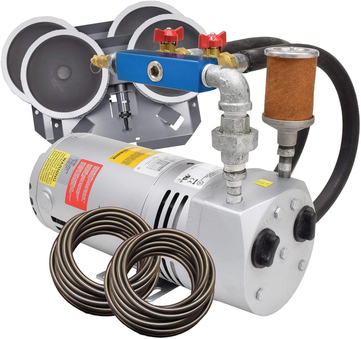 EasyPro Rotary Vane Aeration System PA50 1/4 HP - PA50W - Quick Sink Tubing