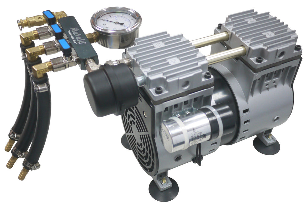 Matala/Hakko Matala Rocking Piston Compressor - 1/2 HP MPC-120C w/ Cabinet