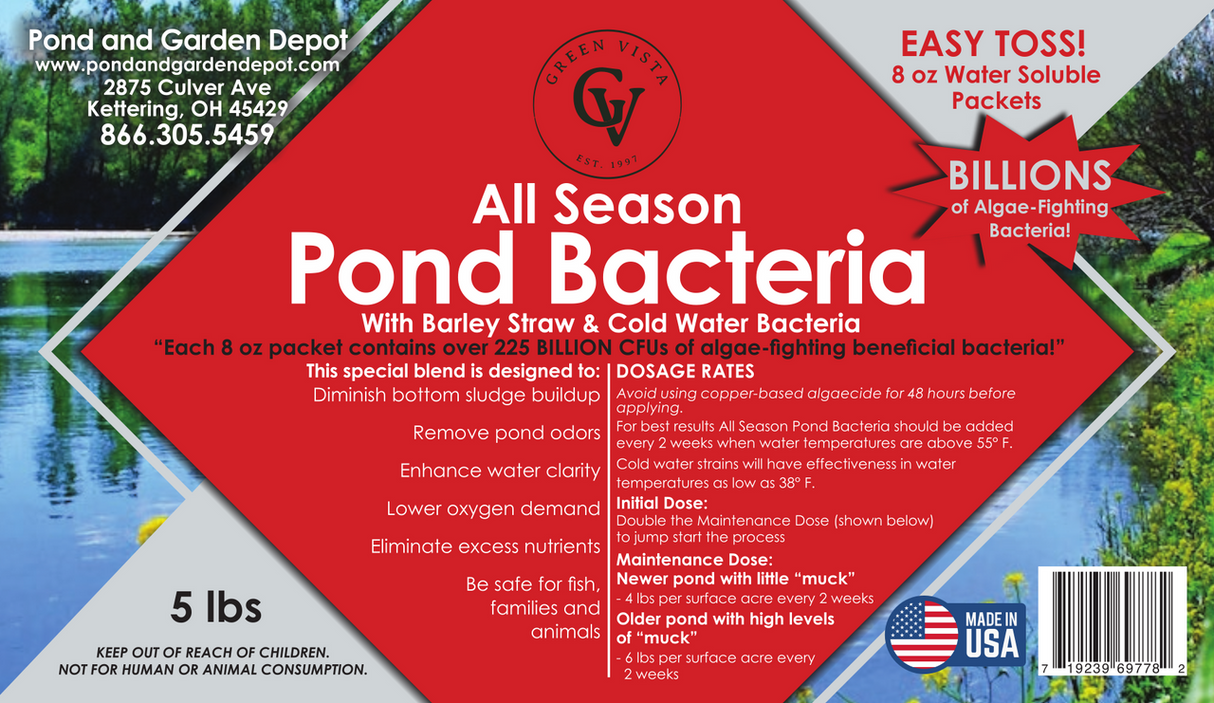 Green Vista All Season Pond & Lake Bacteria | 2 Sizes