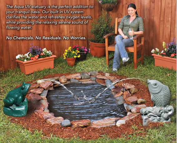 Frog Spitter with UV Light -in use