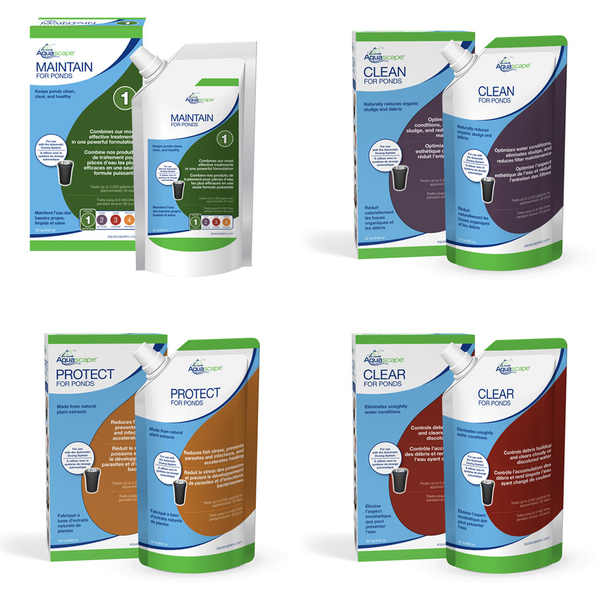 Refills for Aquascape Automatic Dosing System - 4 Treatments