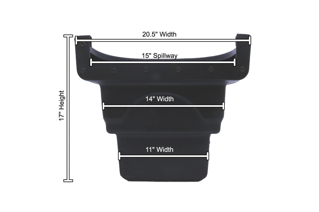 1000 Front Dimensions