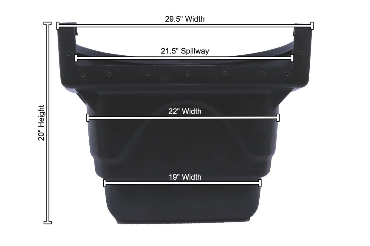 2500 - Front Dimensions