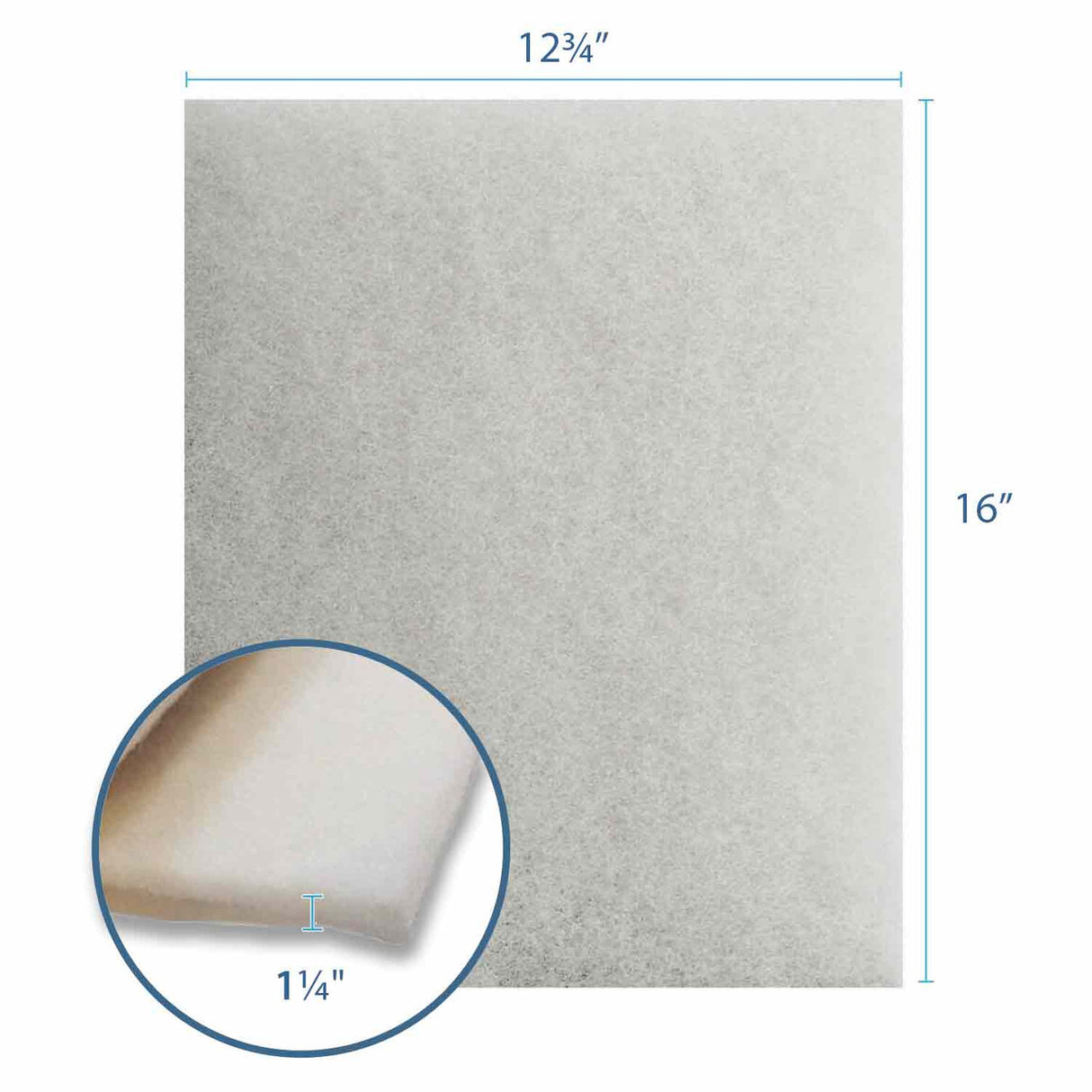 Blue Thumb Replacement Filter Mat for PondBuilder Crystal Falls (20″) & Crystal Skimmer (8″)