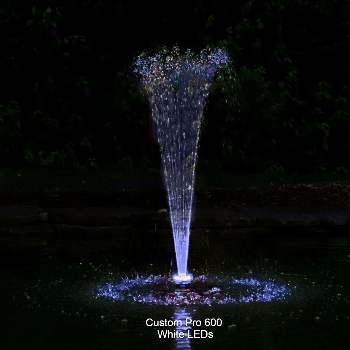 Custom Pro 600 Fountain w/ White LED Lights