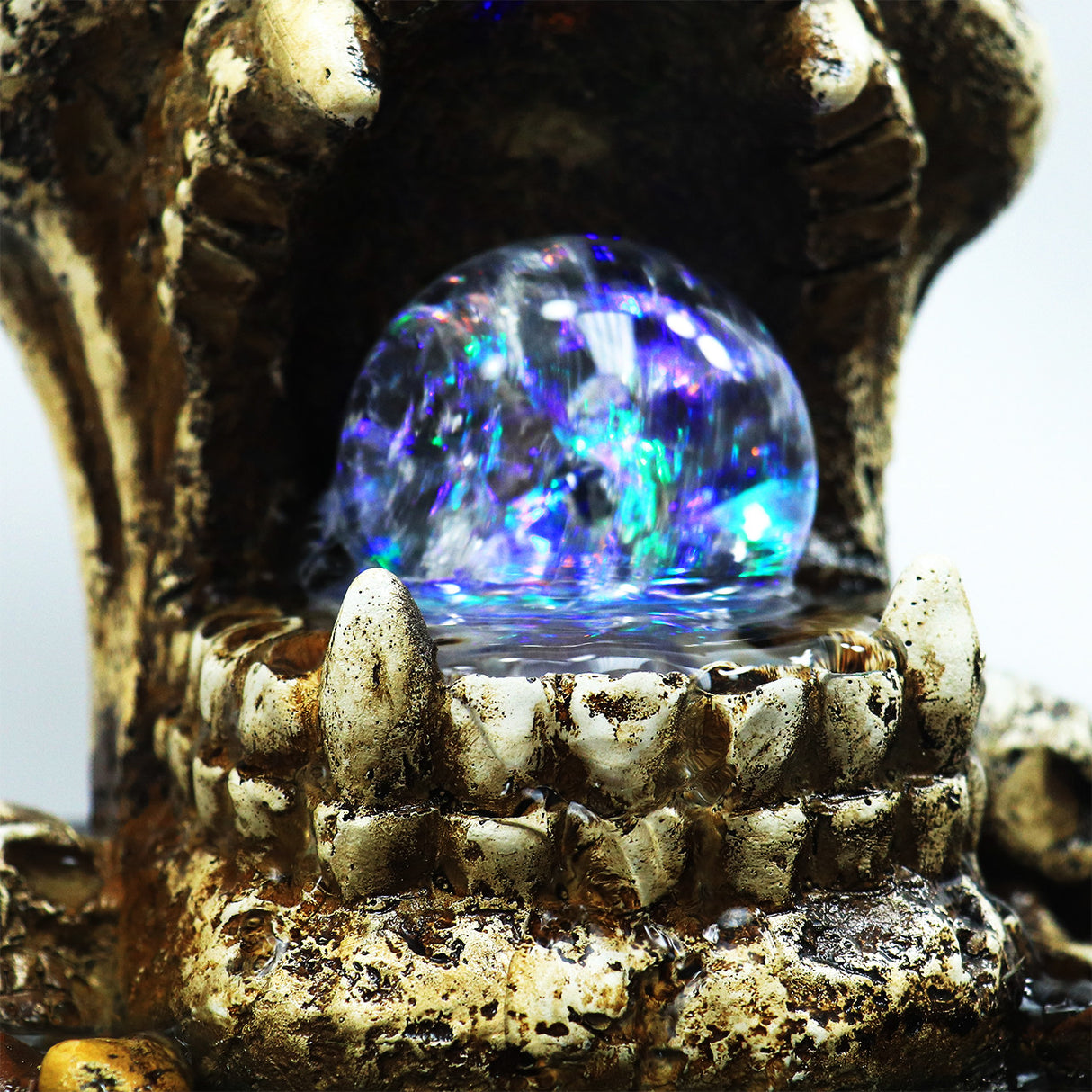 Skull Fountain In Use