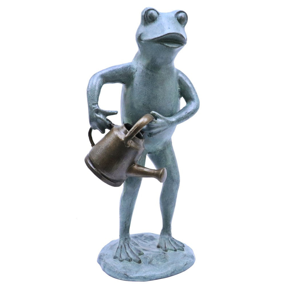 Freddie the Frog with Watering Can | Garden Sculpture
