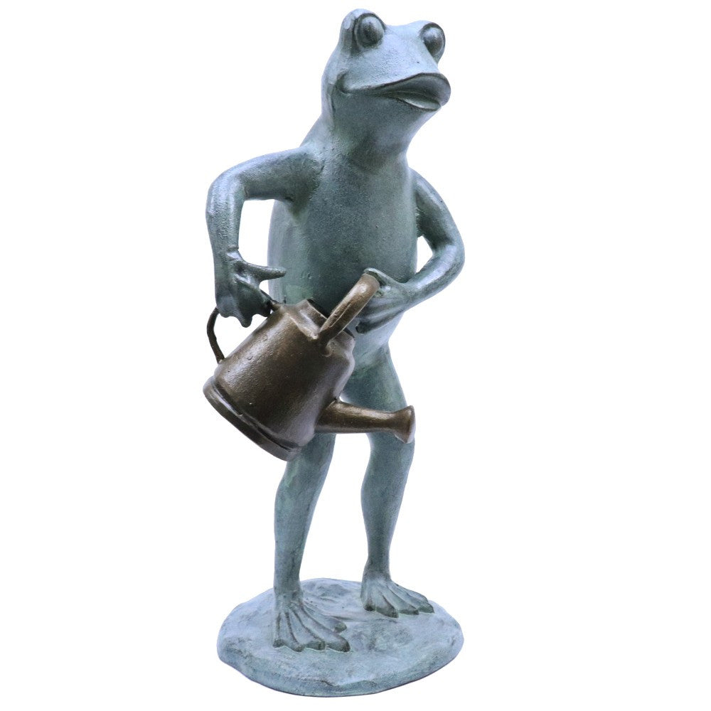 Freddie the Frog with Watering Can | Garden Sculpture