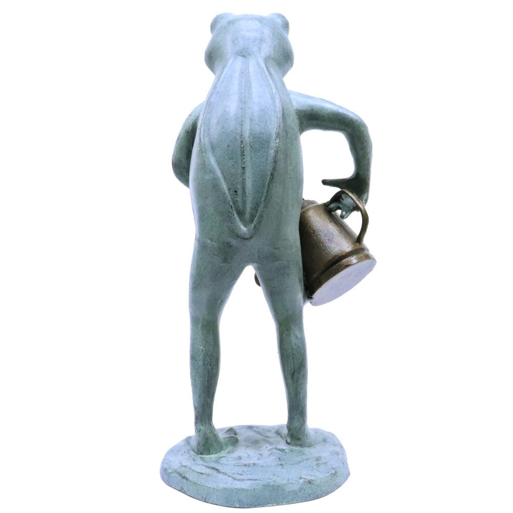 Freddie the Frog with Watering Can | Garden Sculpture