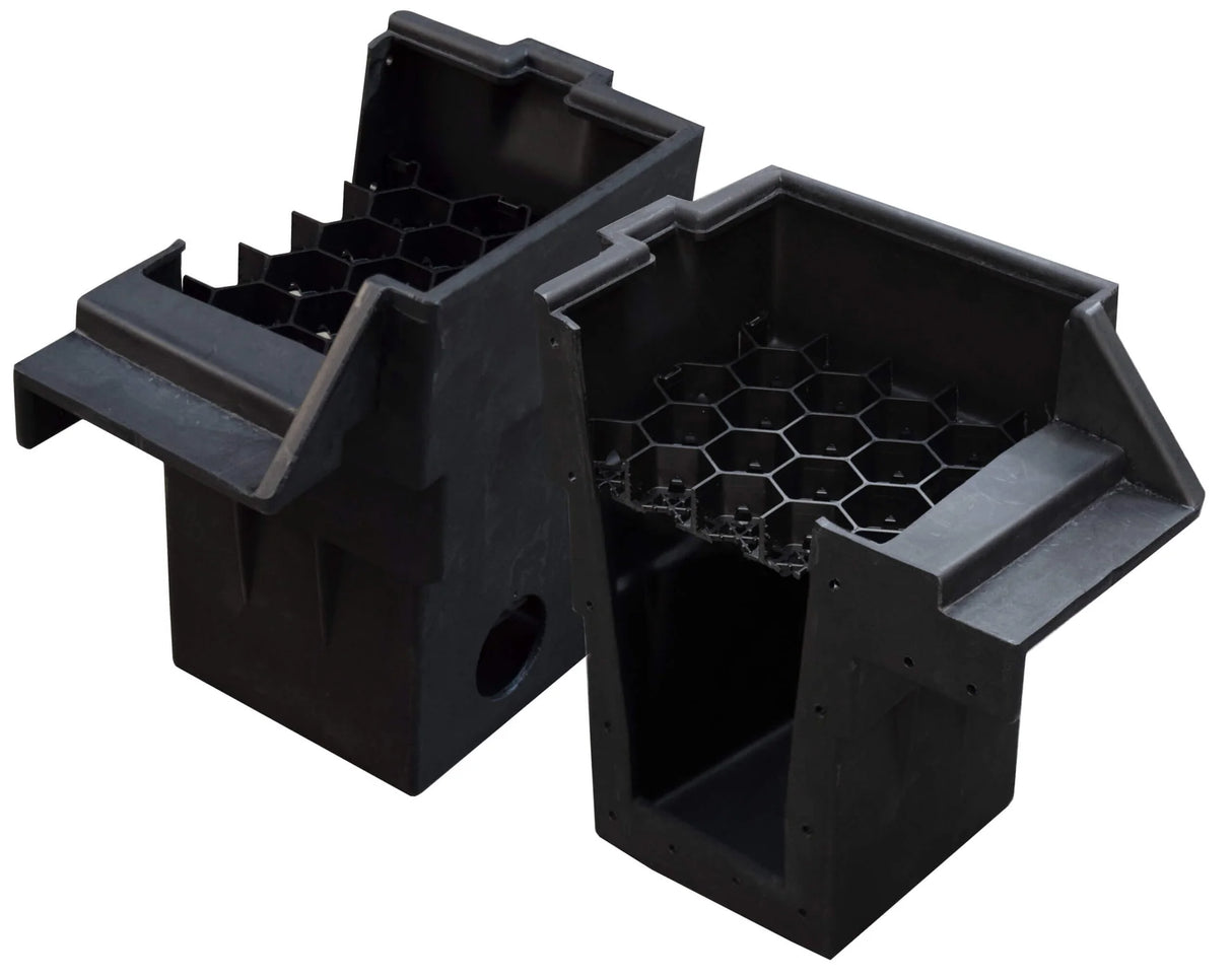EasyPro - Left / Right Ends Unassembled - Set up for 3" Pipe; Includes hardware pack - EWLR3
