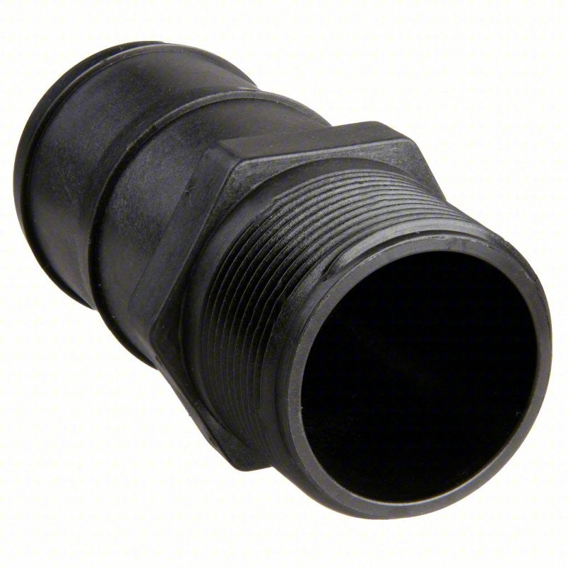 1 1/2'' mpt x 2'' barb metric