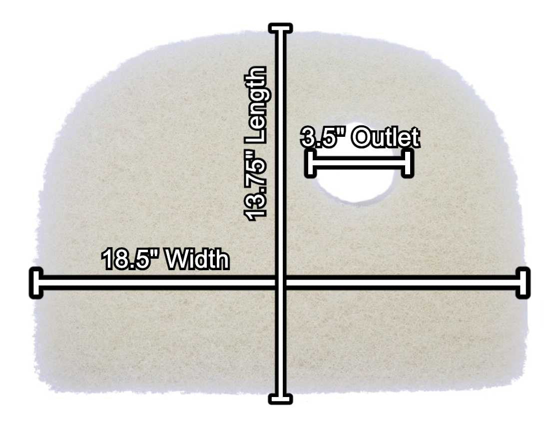 Replacement Filter Mat for Aquascape 1000 Signature Series Skimmer | AKA: Model 6.0 & 8.0
