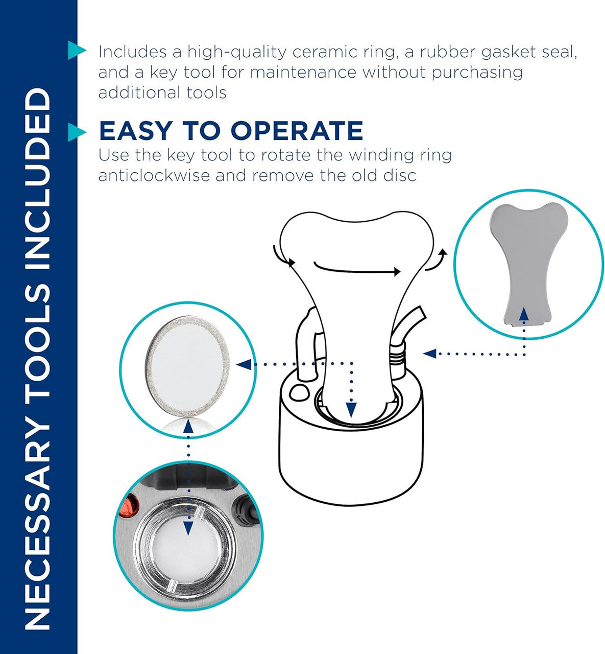 Fogger/Mister Maintenance Kit Universal 16 mm Replacement Disk Membrane