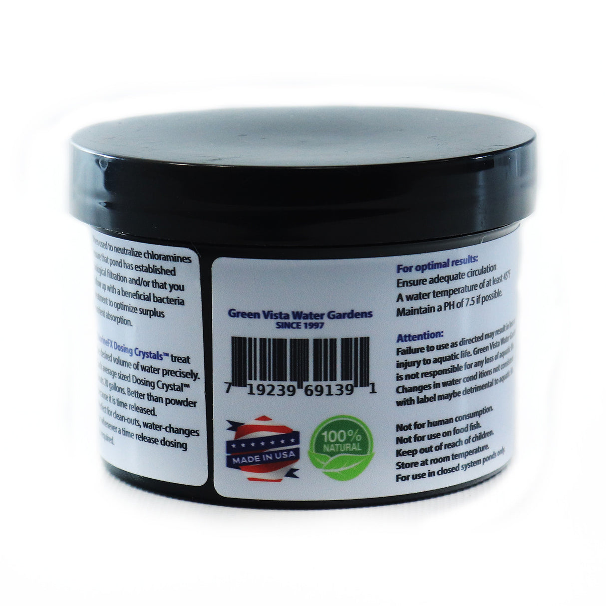 Green Vista ChlorineFX Chlorine Neutralizing Crystals - Back