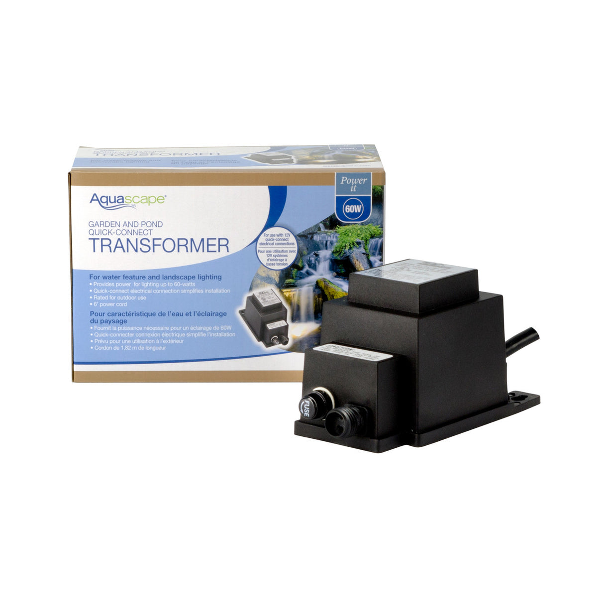 Aquascape 12V Transformers w/ Universal 2-Plug Connection - 60 Watt (#98486)