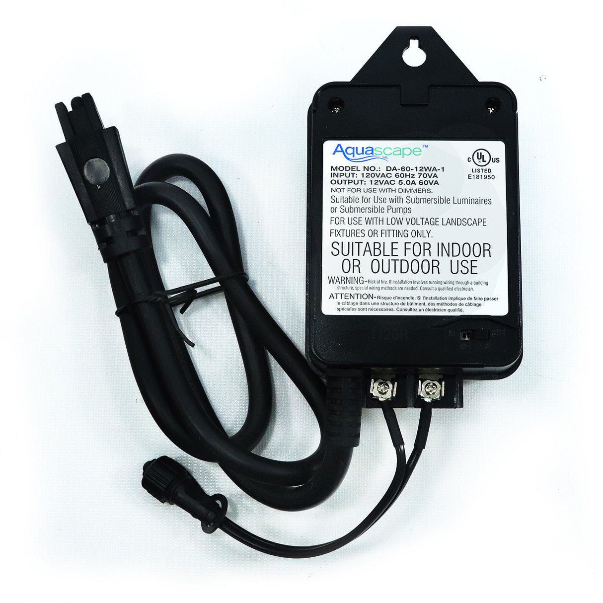 Universal Aquascape 60 Watt Transformer w/ Photocell
