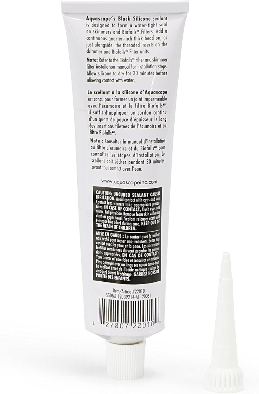 Aquascape 22010 Black Silicone Sealant - 4.7 oz.