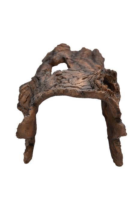 Faux Log Fish Cave- Protect Koi Fish | Front View