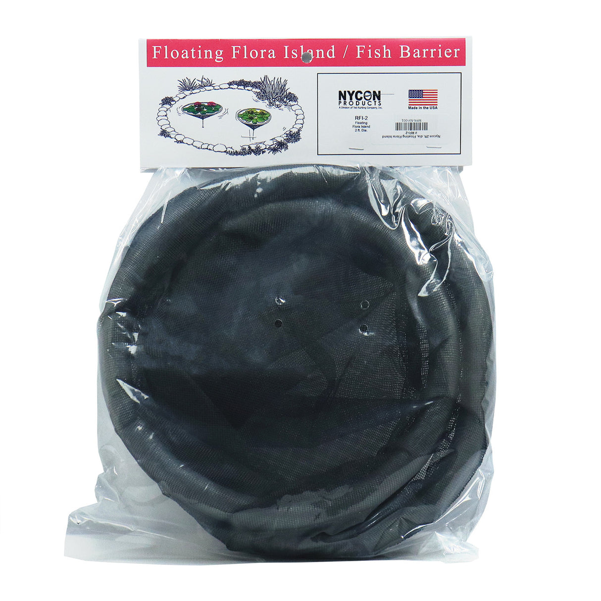 Floating Flora Island | Water Hyacinth Plant Protector - 24 in