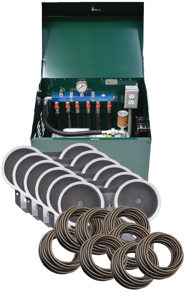 PA100D Rotary Vane Aeration Cabinet and Components