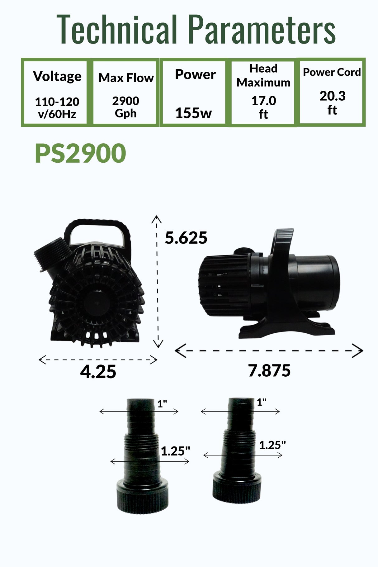Custom Pro PS series Pond pump