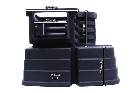 EasyPro Prelude Pond Skimmer - Front Dimensions