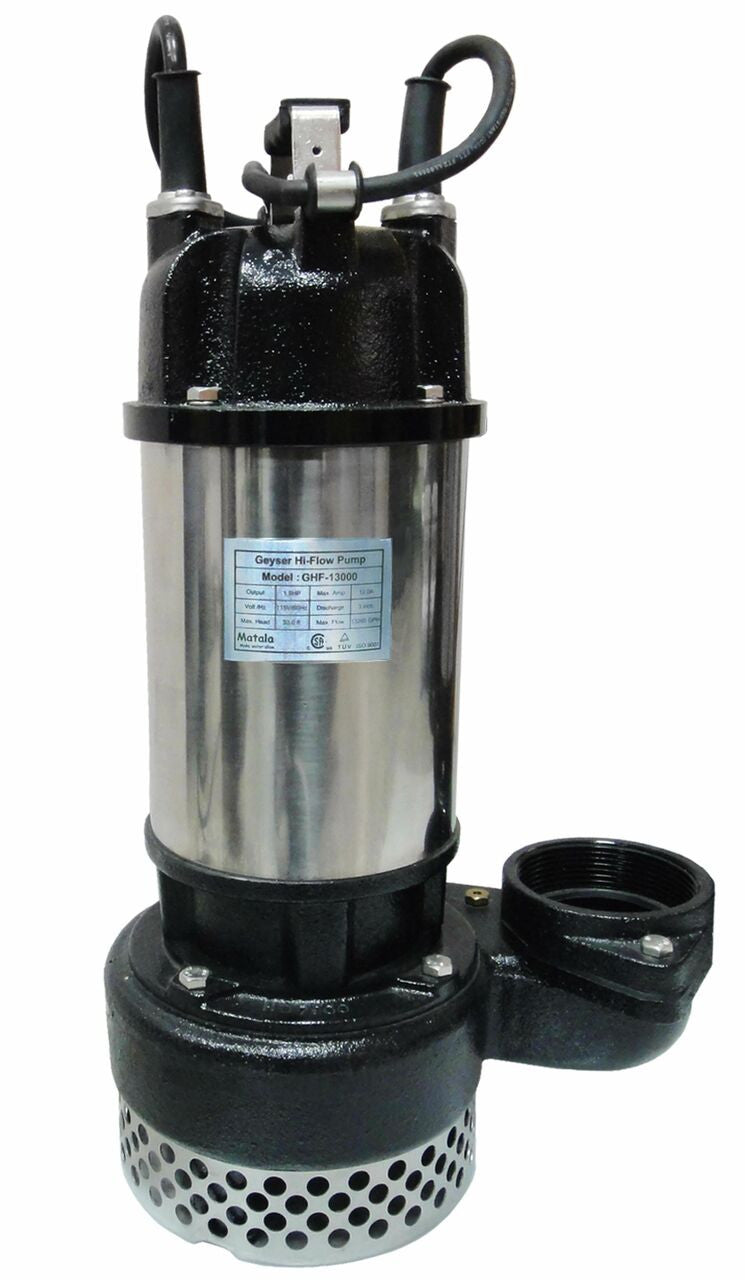 Matala Geyser Hi-Flow Pump - GHF-13000 - 13,200 gph