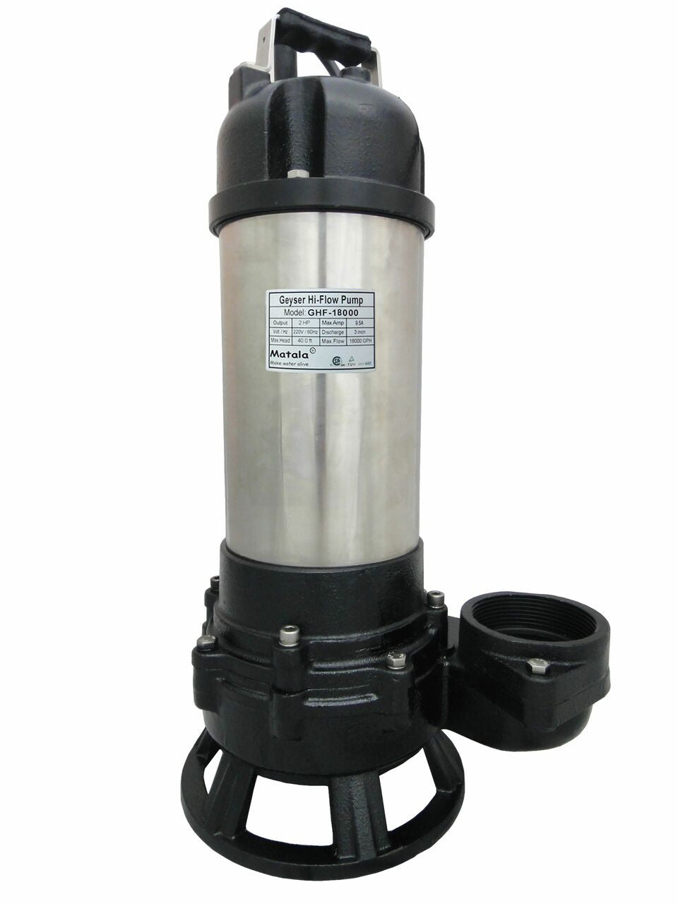 Matala Geyser Hi-Flow Pump - GHF-18000 - 18,000 gph