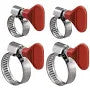 Red SS clamps (10-20 mm) 3/8"- 5/8" (fits 3/8"-5/8" hose) (CLA101)