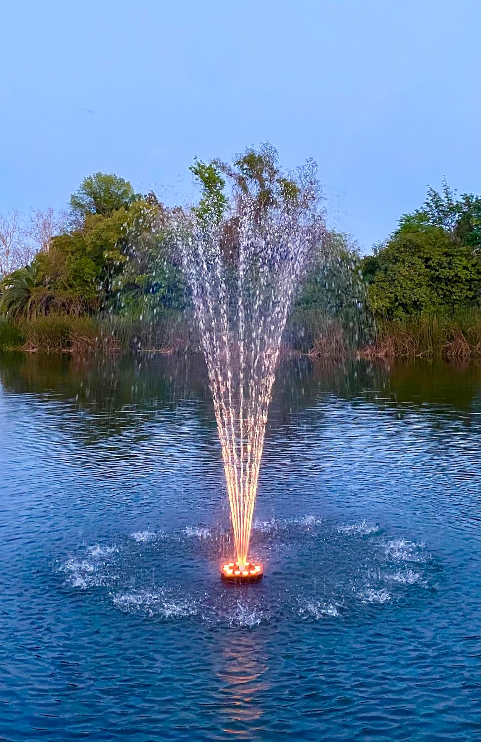 Ocean Mist PJ9000 Floating Fountain with Lights (12 LED Color Changing)