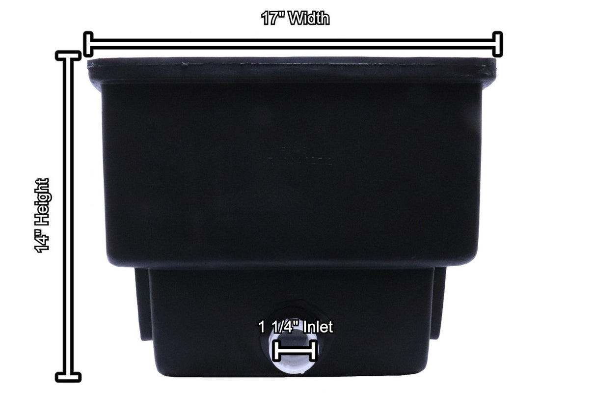 EasyPro Prelude Filter Dimensions - Back View