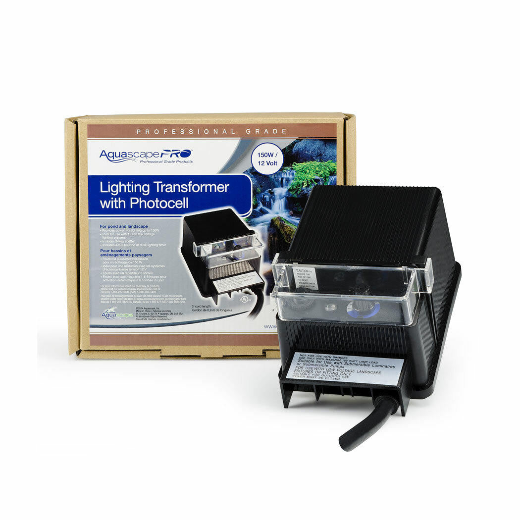 Aquascape 01002 - 12 Volt Lighting Transformer with Photocell, 150 Watt