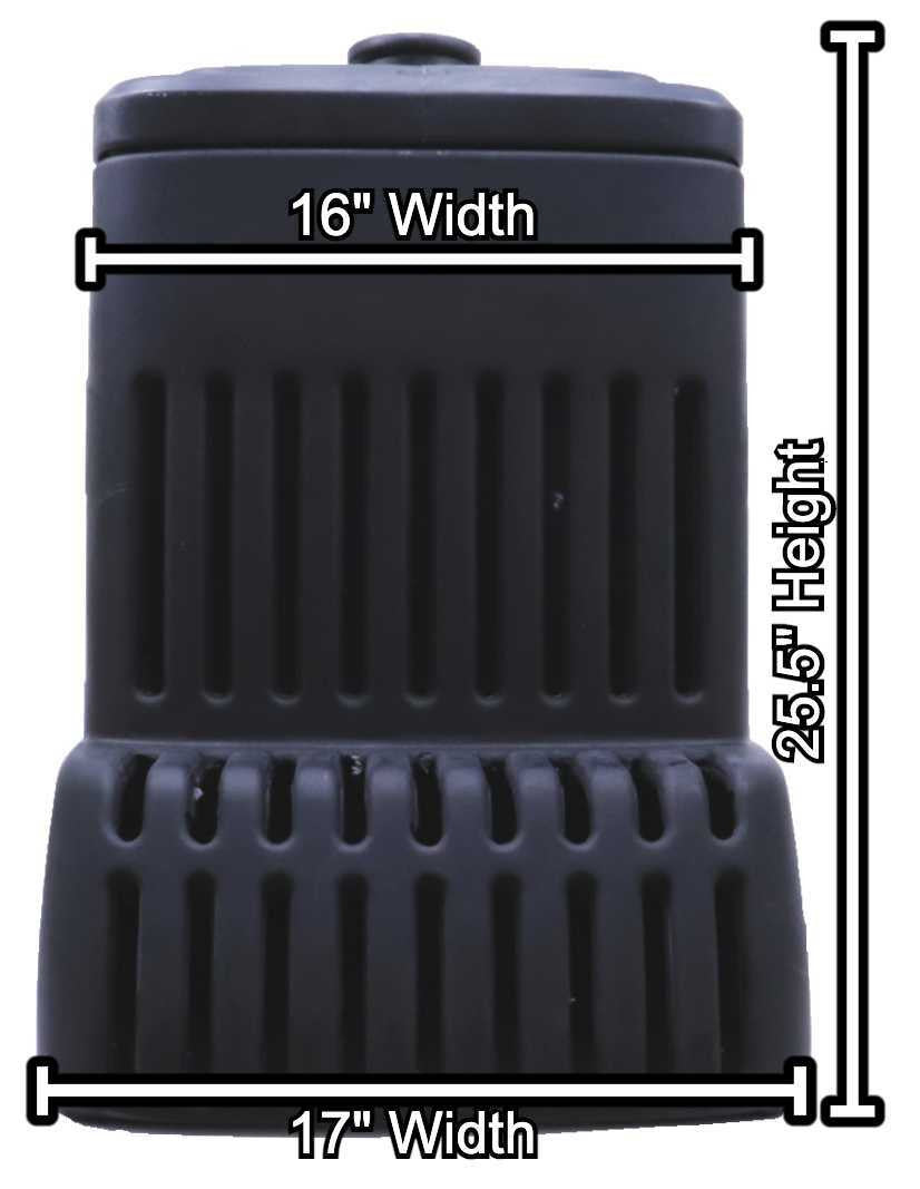 Pump Vault - Front Dimensions