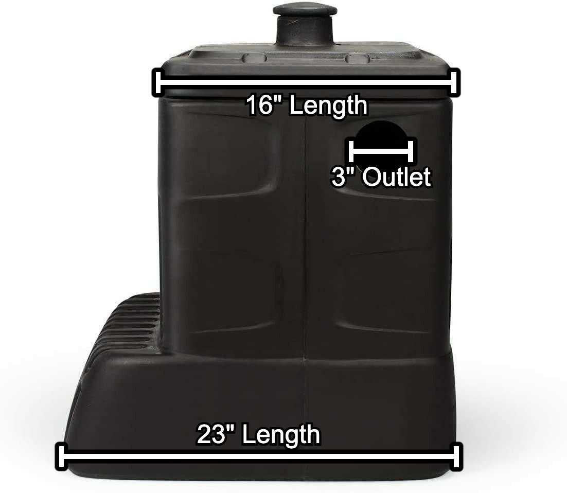 Pump Vault - Side Dimensions