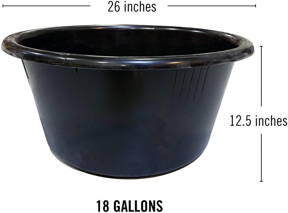 Custom Pro Barrel Liner Basin - Dimensions / Side View