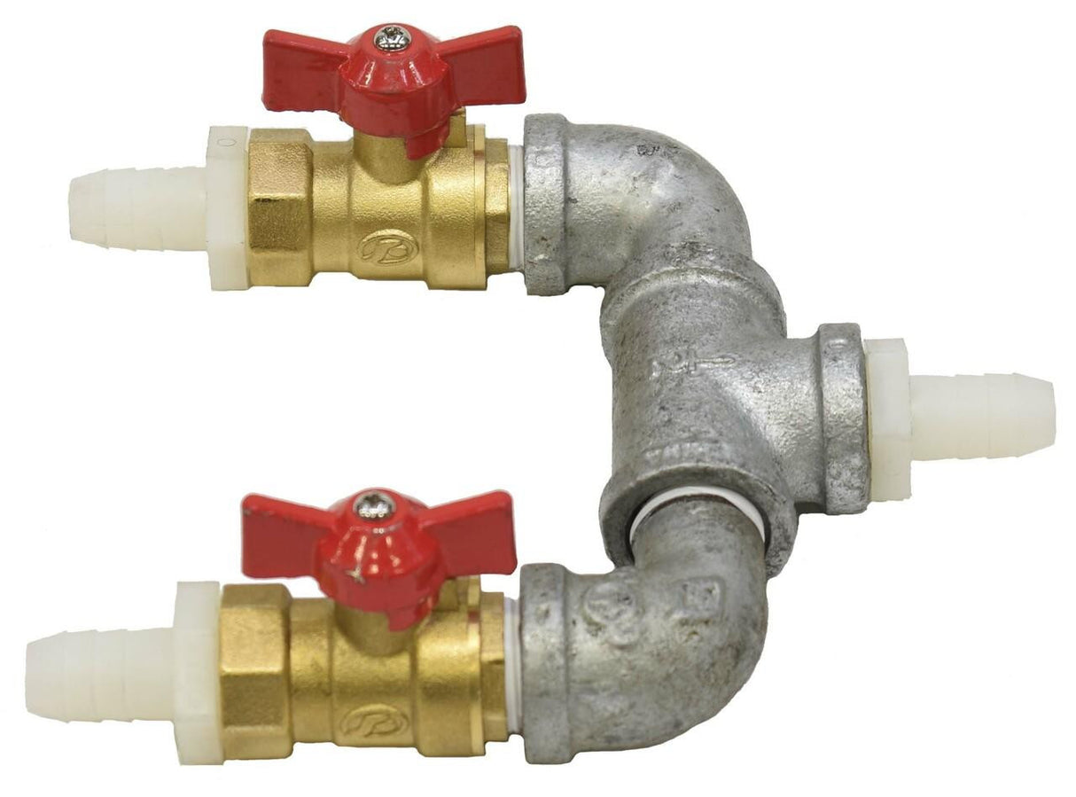 EasyPro Two-Way Air Splitter 1/2 x 1/2 for rotary vane large compressors