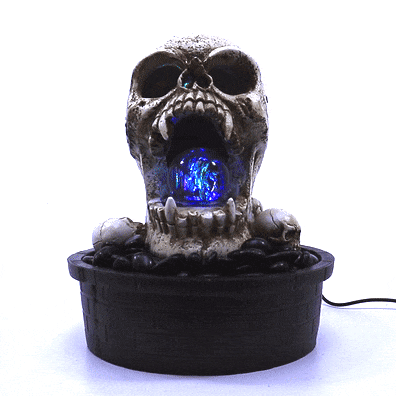Damien Tabletop Skull Fountain