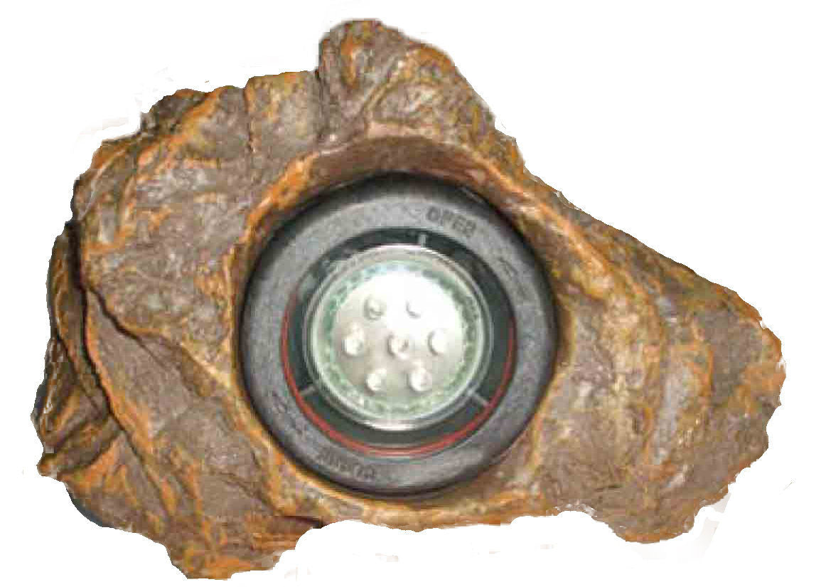 Anjon Faux Rock 1.5 W LED Light Kit with Transformer & Photo Sensor