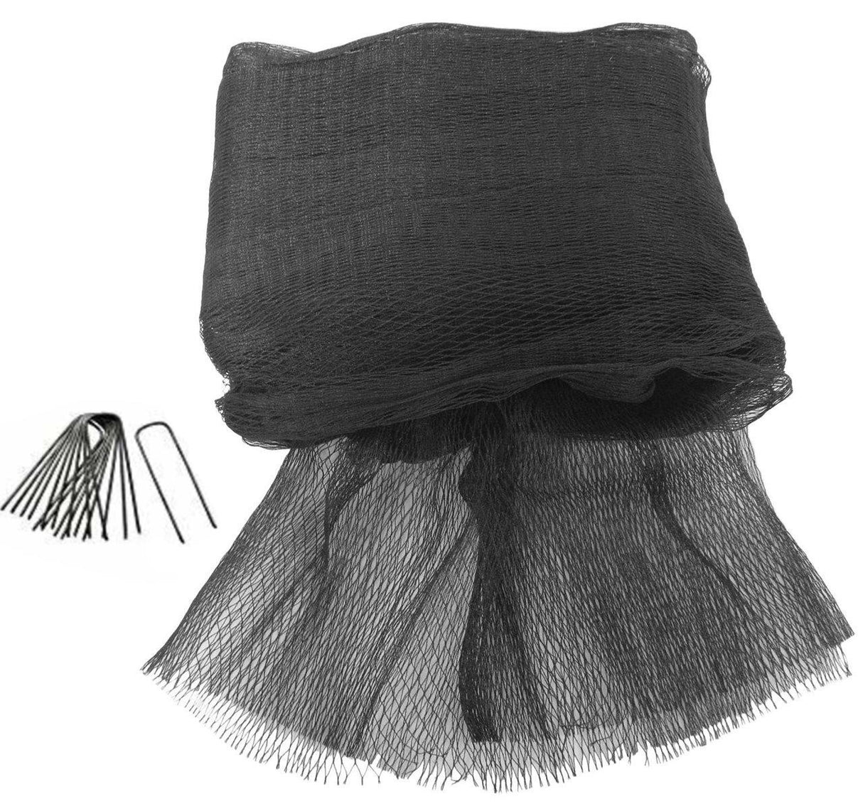 Green Vista 3/4 Inch Mesh Quality Bird Barrier Netting w/ Steel Stakes